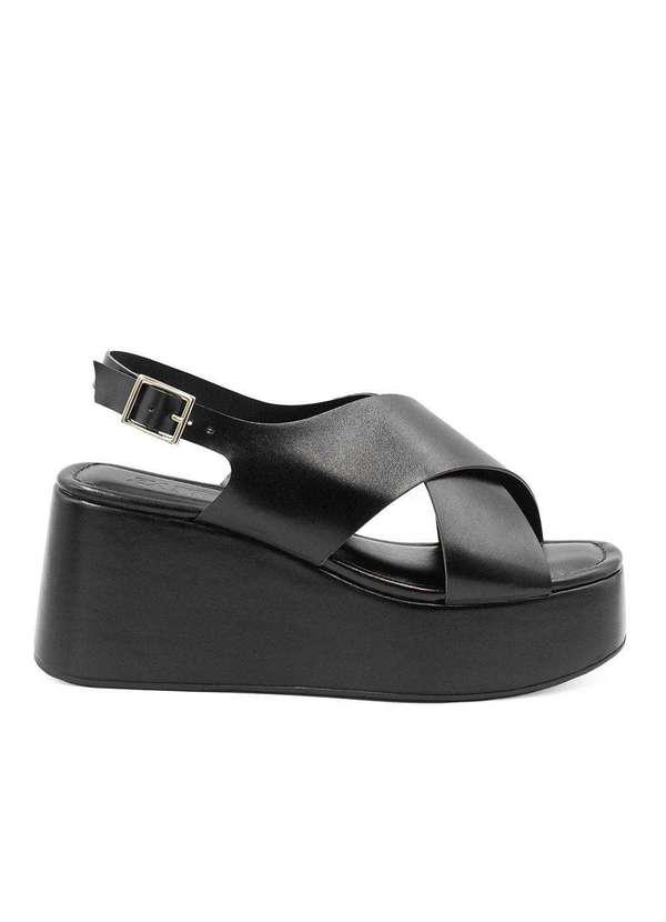 Zatta Calcados - Sandalia Anabela Ilana Preto 2