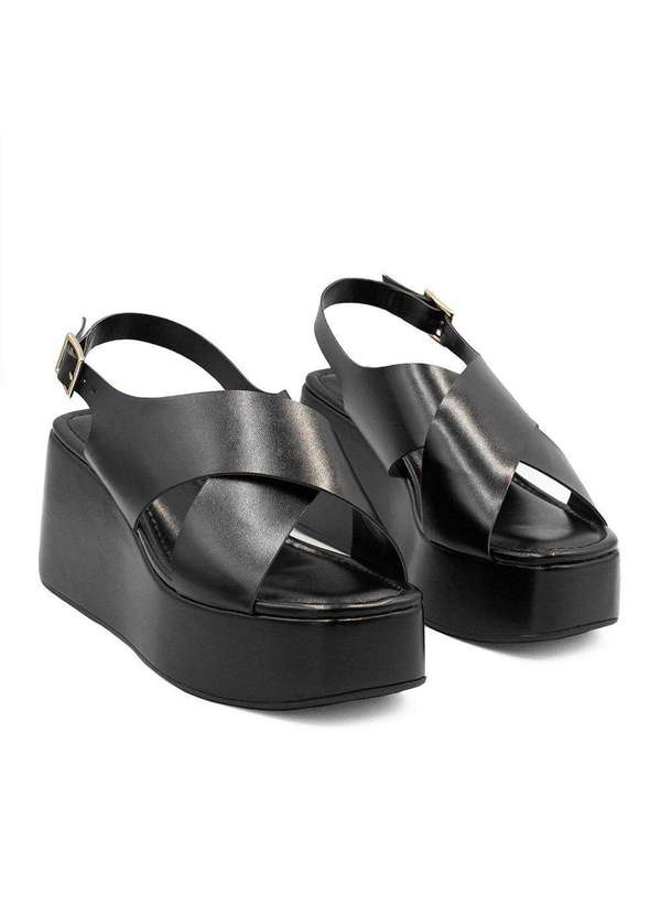 Zatta Calcados - Sandalia Anabela Ilana Preto 4