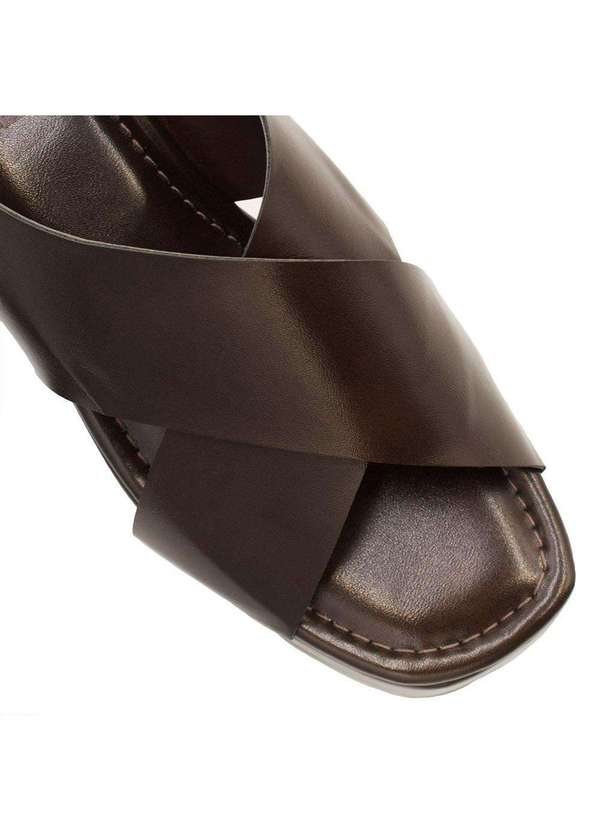 Zatta Calcados - Sandalia Anabela Ilana Marrom 4