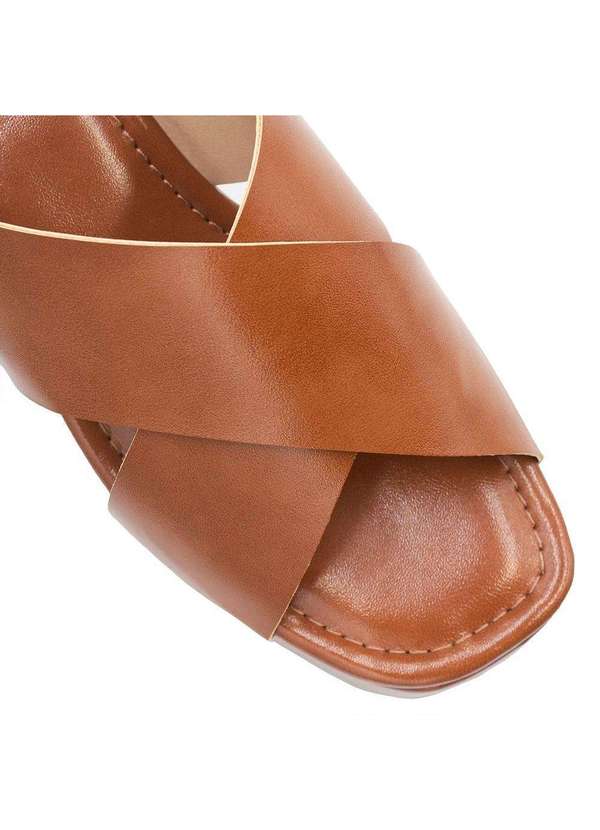 Zatta Calcados - Sandalia Anabela Ilana Marrom 4