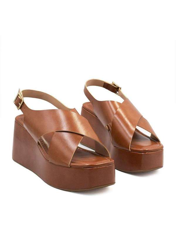 Zatta Calcados - Sandalia Anabela Ilana Marrom 5