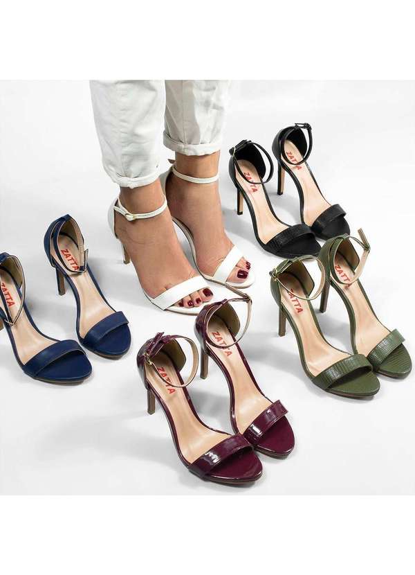 Zatta Calcados - Sandalia Maya Salto Fino Preto 4