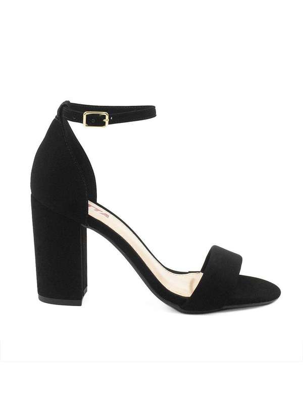 Zatta Calcados - Sandalia Salto Bloco Alto Pilar Preto 2