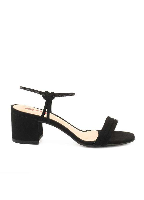 Zatta Calcados - Sandalia Salto Bloco Ines Preto 2
