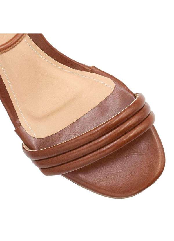 Zatta Calcados - Sandalia Salto Bloco Ines Marrom 4