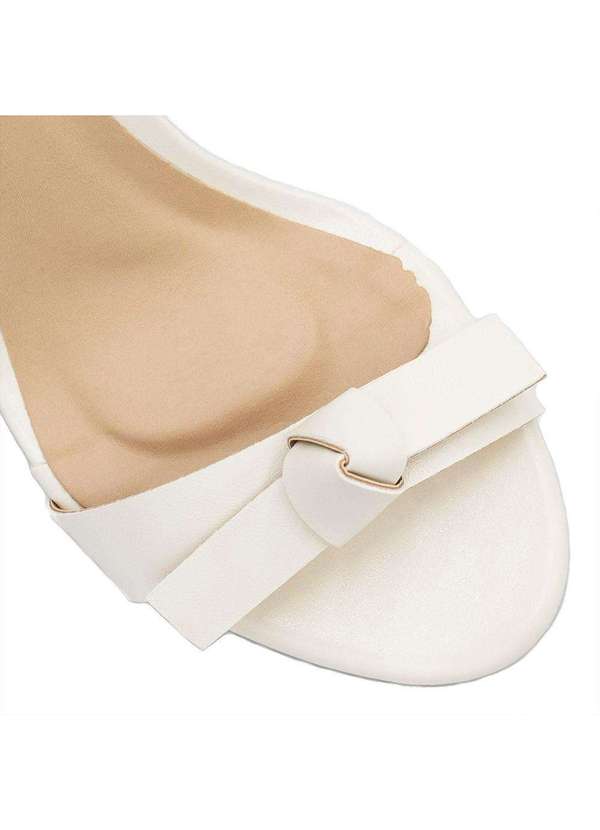 Zatta Calcados - Sandalia Salto Bloco Laco Yumi Branco 3