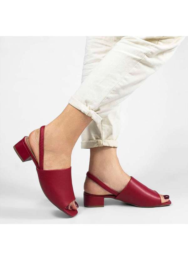 Zatta Calcados - Sandalia Zatta Confort Anastacia Vermelho