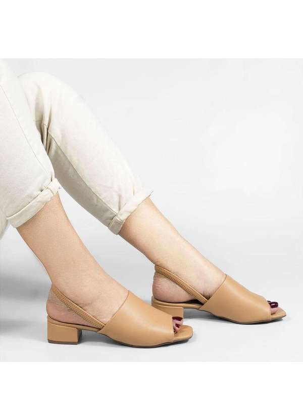 Zatta Calcados - Sandalia Zatta Confort Anastacia Bege 5