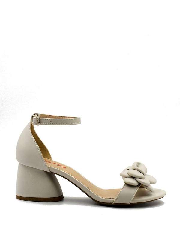 Zatta Calcados - Sandalia Zatta Flor Tais Branco 2