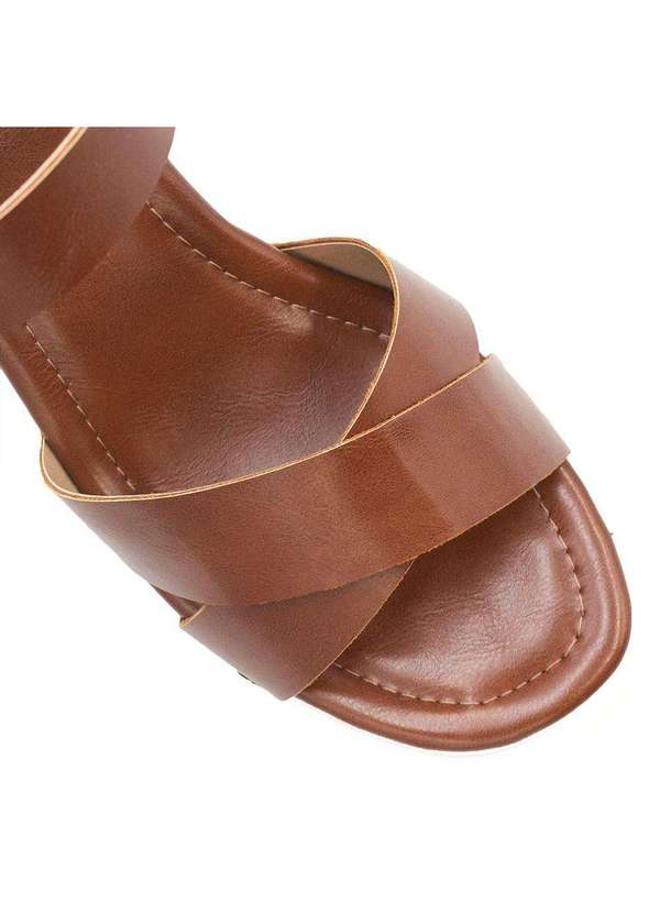 Zatta Calcados - Sandalia Zatta Plataforma Adele Marrom 4