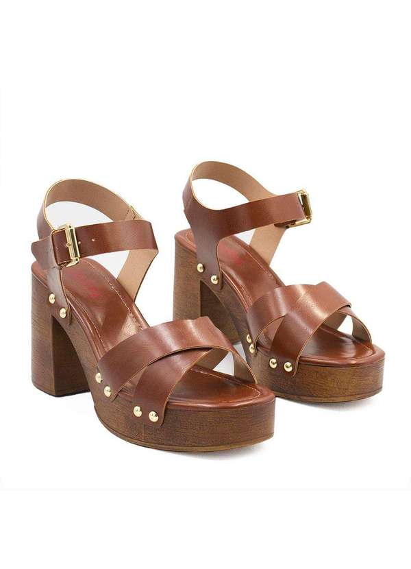 Zatta Calcados - Sandalia Zatta Plataforma Adele Marrom 5