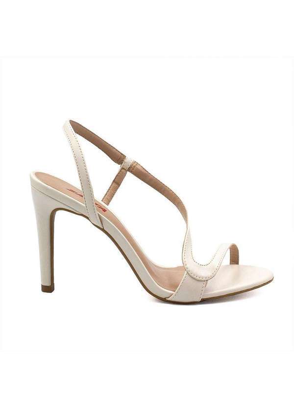 Zatta Calcados - Sandalia Zatta Salto Alto Elegante Camila Branco