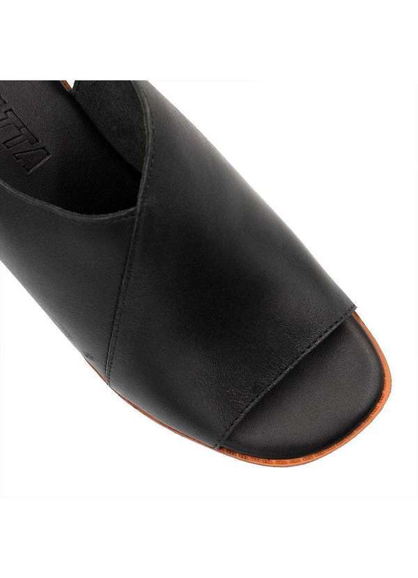 Zatta Calcados - Sandalia Zatta Salto Bloco Elastico Francine Preto 6