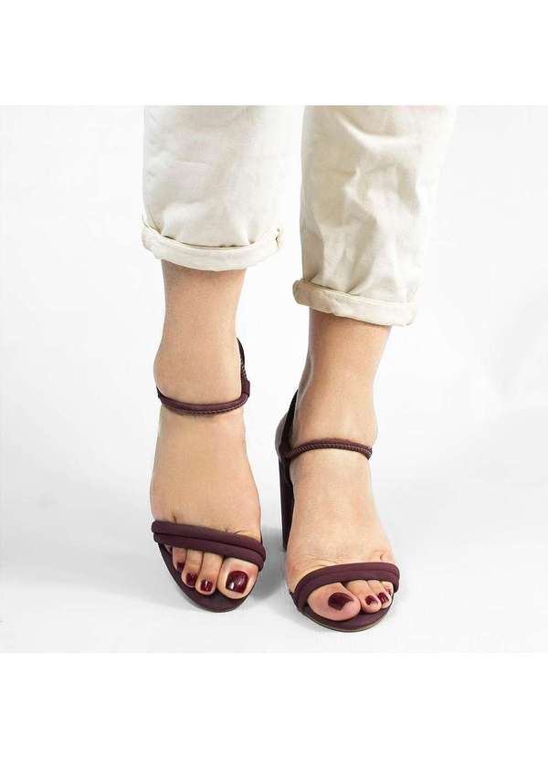 Zatta Calcados - Sandalia Zatta Tubinho Greice Vermelho 3