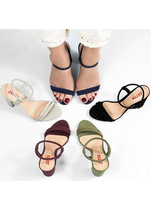 Zatta Calcados - Sandalia Zatta Tubinho Greice Azul 5