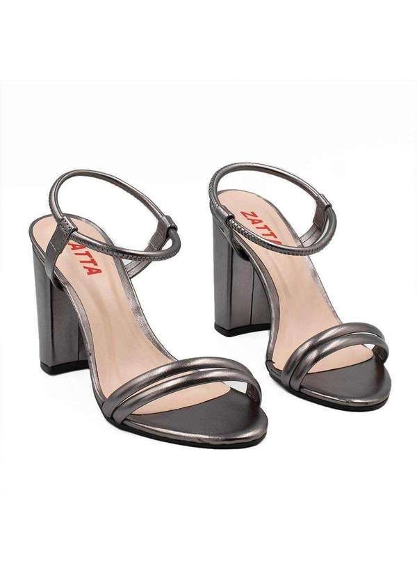 Zatta Calcados - Sandalia Zatta Tubinho Greice Cinza 4