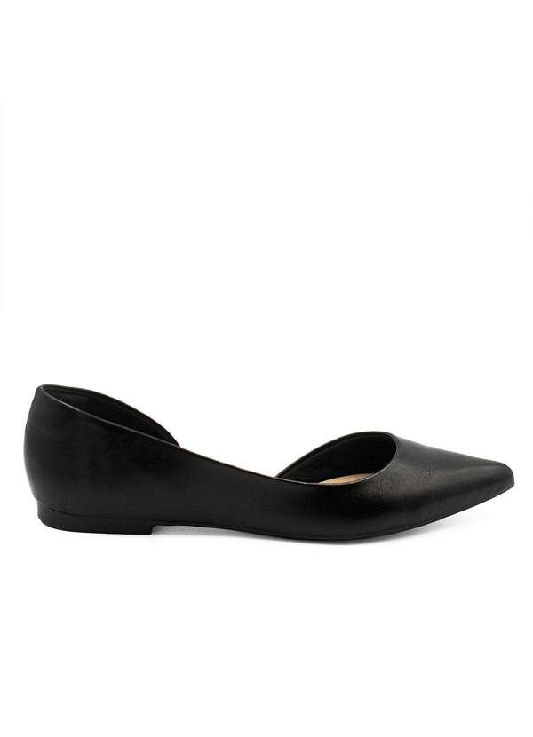 Zatta Calcados - Sapatilha Aberta na Lateral Mel Preto 2