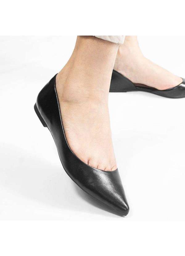 Zatta Calcados - Sapatilha Aberta na Lateral Mel Preto 3