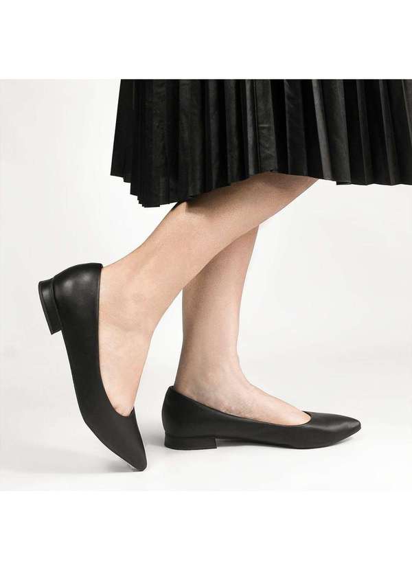 Zatta Calcados - Sapatilha Basica Lisa Nubia Preto