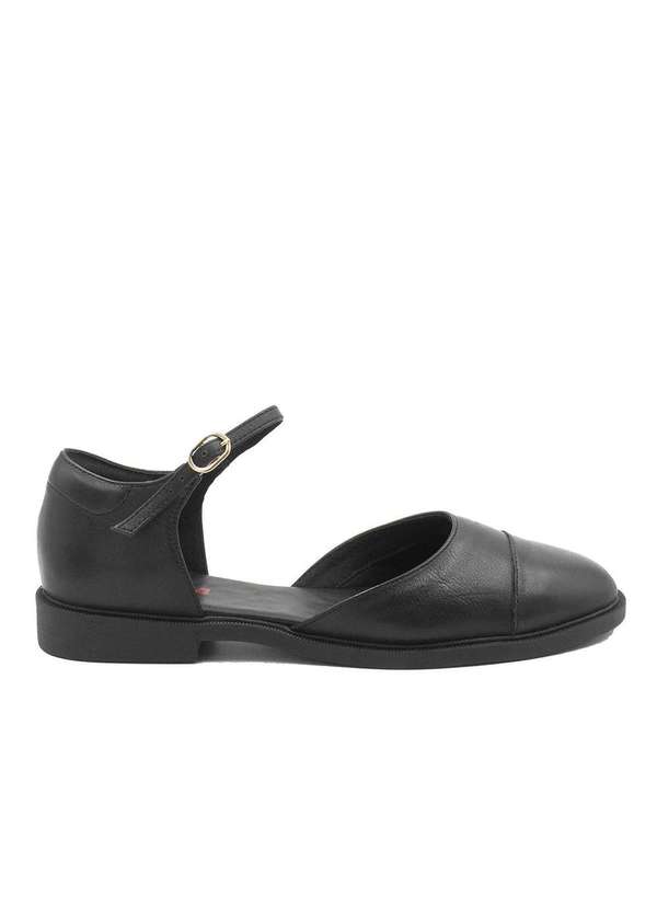 Zatta Calcados - Sapato em Couro com Bico Fechado Florisbela Preto 2