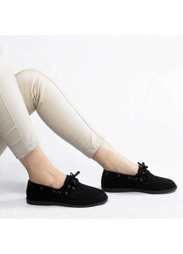 Zatta Calcados - Mocassim Camurca Amara Preto 1