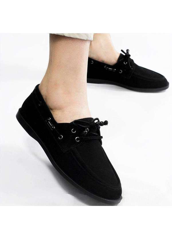 Zatta Calcados - Mocassim Camurca Amara Preto 3