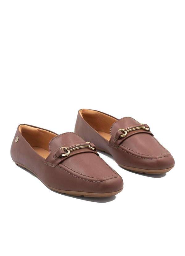 Zatta Calcados - Mocassim Flat Bico Quadrado Rita Marrom 4