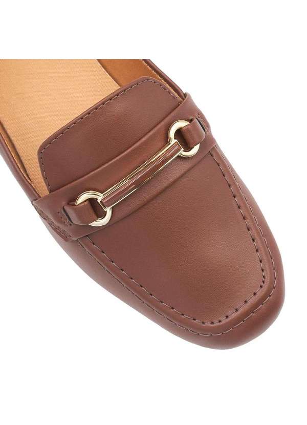 Zatta Calcados - Mocassim Flat Bico Quadrado Rita Marrom 5