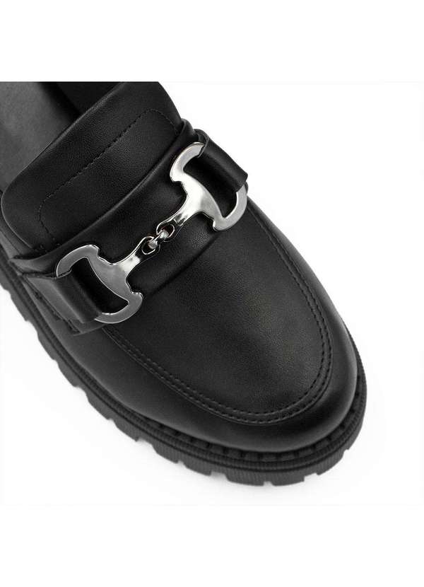 Zatta Calcados - Mocassim Tratorado Sola Alta Amelia Preto 4