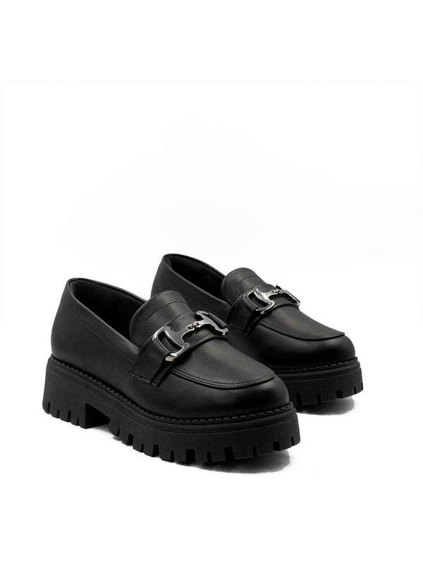 Zatta Calcados - Mocassim Tratorado Sola Alta Amelia Preto 6