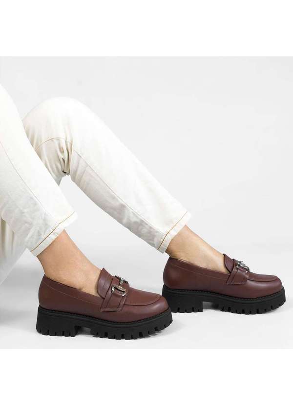 Zatta Calcados - Mocassim Tratorado Sola Alta Amelia Marrom 3