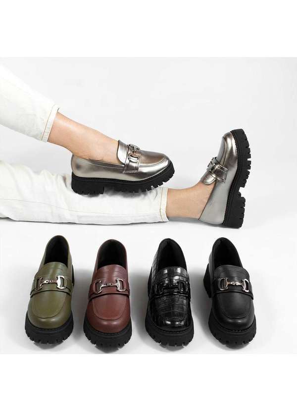 Zatta Calcados - Mocassim Tratorado Sola Alta Amelia Marrom 7