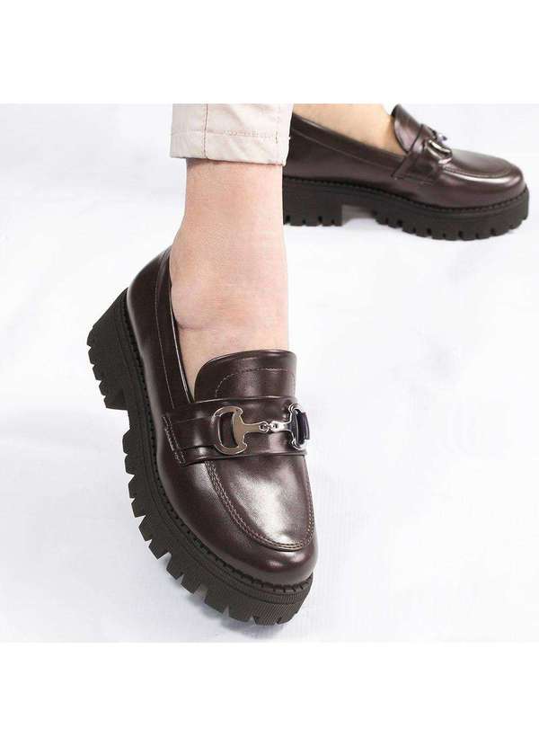 Zatta Calcados - Mocassim Tratorado Sola Alta Amelia Marrom 3