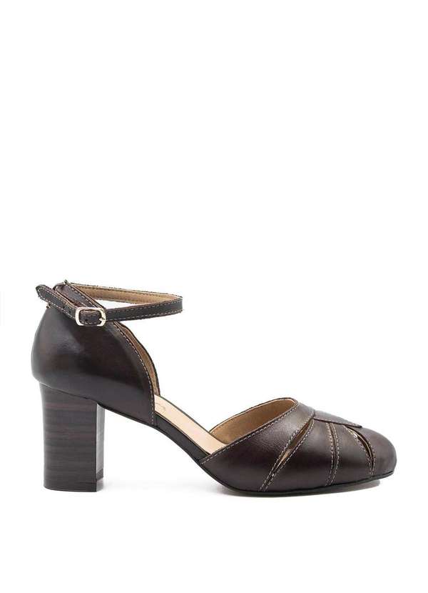 Zatta Calcados - Sapato Retro Boneca Couro Gaby Marrom 2