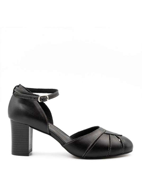 Zatta Calcados - Sapato Retro Boneca Couro Gaby Preto 2