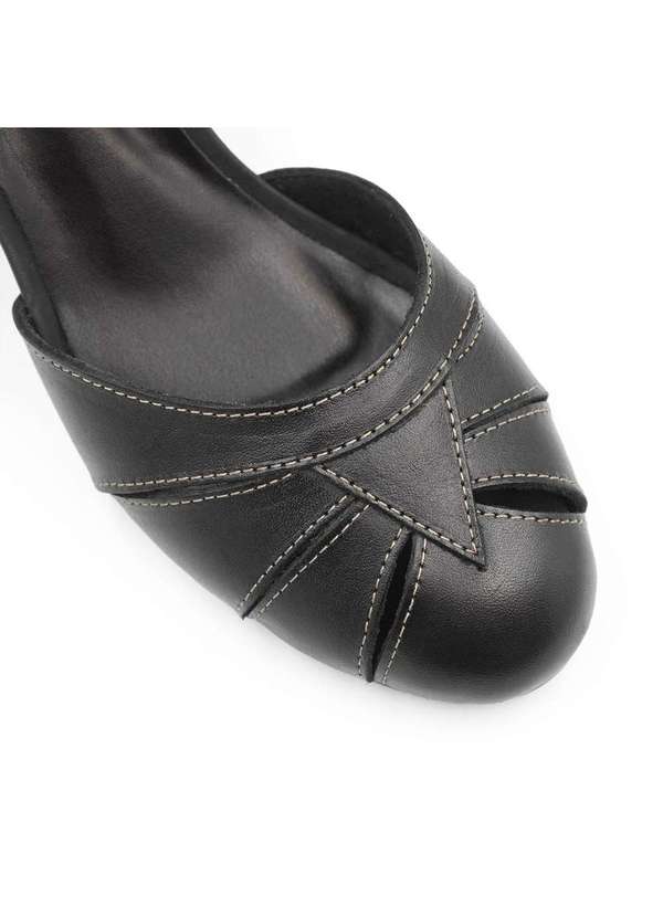 Zatta Calcados - Sapato Retro Boneca Couro Gaby Preto 4