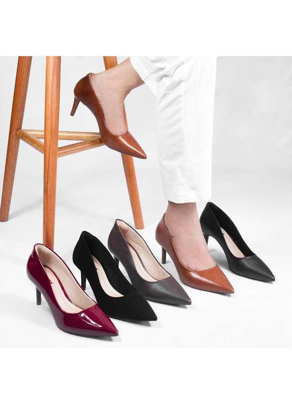 Sapato Scarpin Sapato Modare Vermelho Sapato Modare Scarpin Bico