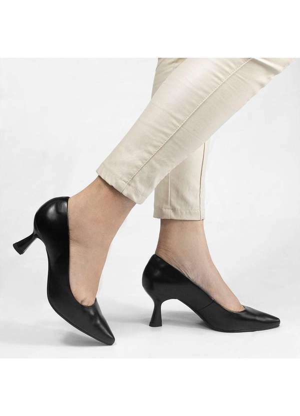 Zatta Calcados - Scarpin Salto Taca Bico Fino Naomi Preto