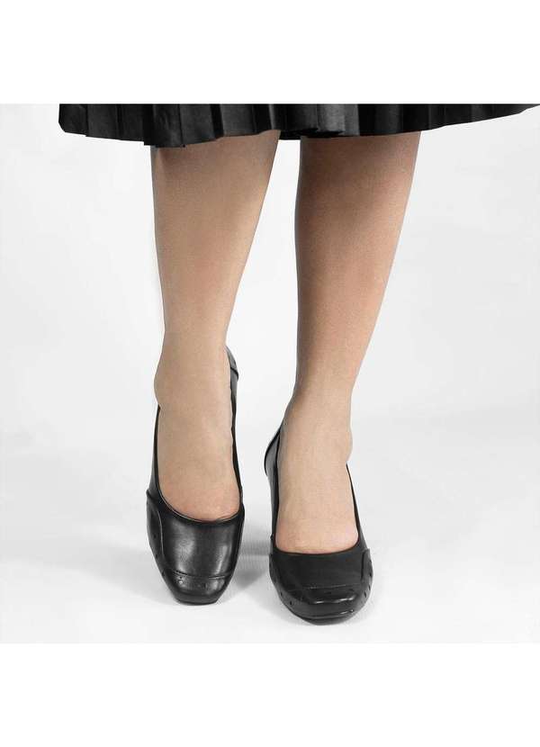 Zatta Calcados - Scarpin Zatta Retro Recorte Tereza Preto 3