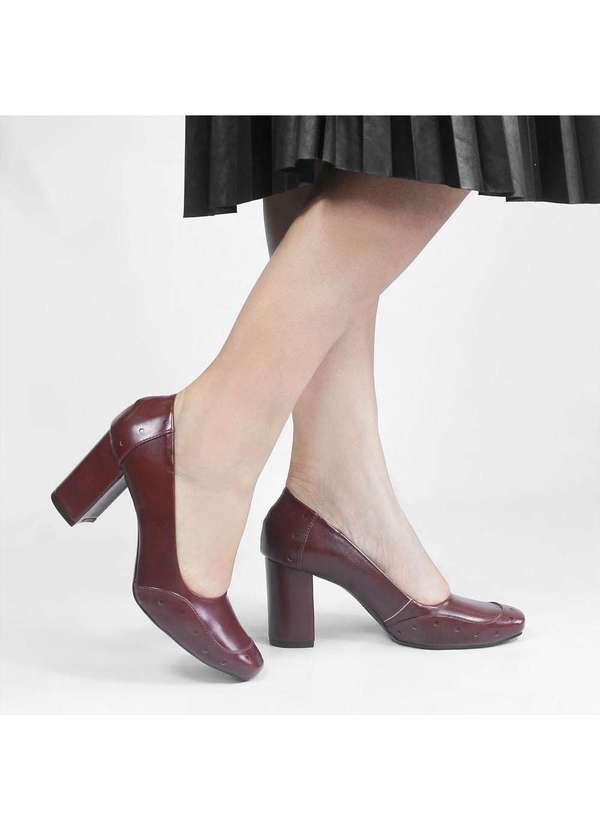 Zatta Calcados - Scarpin Zatta Retro Recorte Tereza Vermelho