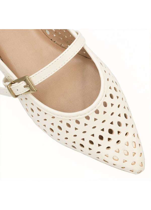 Zatta Calcados - Sapatilha Zatta Bico Fino Cecilia Branco 6