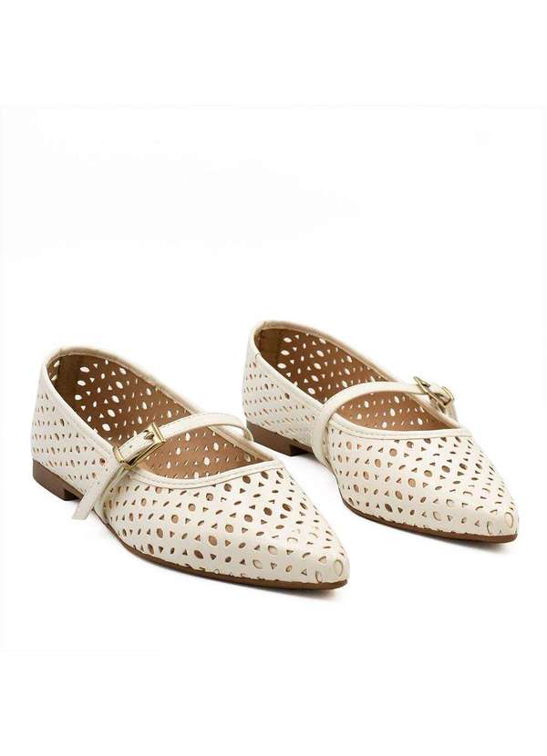 Zatta Calcados - Sapatilha Zatta Bico Fino Cecilia Branco 7