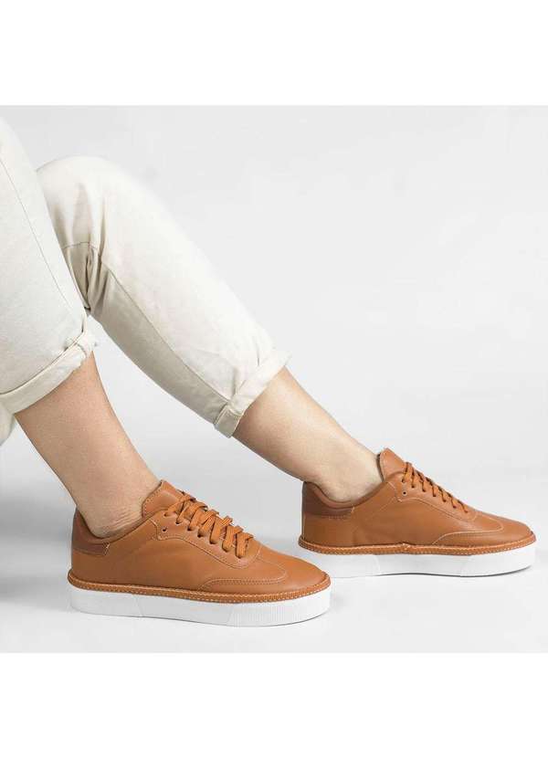 Zatta Calcados - Tenis Casual Basico Serena Marrom