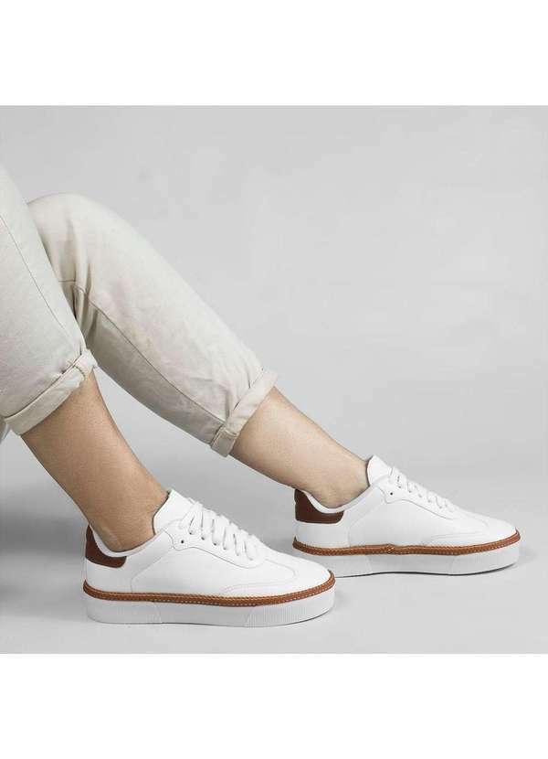 Zatta Calcados - Tenis Casual Basico Serena Branco