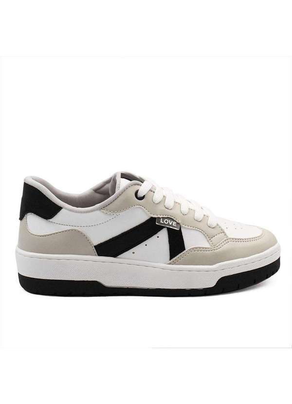 Zatta Calcados - Tenis Casual Cadarco Lyandra Bicolor Branco 2