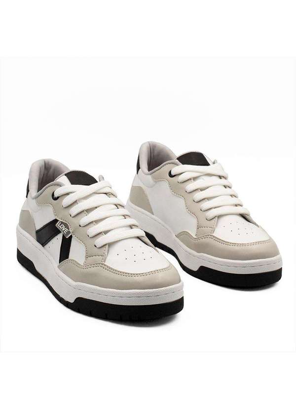 Zatta Calcados - Tenis Casual Cadarco Lyandra Bicolor Branco 5