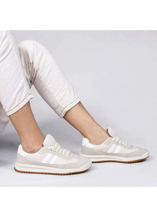 Zatta Calcados - Tenis Casual Zatta com Listras Laterais Kefera Branco 2