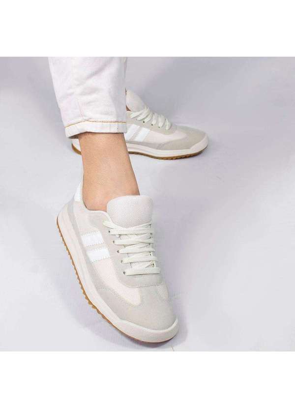 Zatta Calcados - Tenis Casual Zatta com Listras Laterais Kefera Branco 4