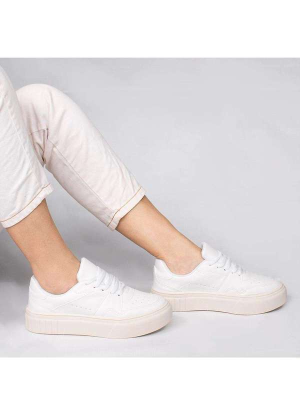 Zatta Calcados - Tenis Casual Zatta Flatform  Kimberly Branco 2