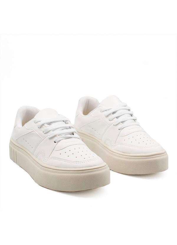 Zatta Calcados - Tenis Casual Zatta Flatform  Kimberly Branco 3